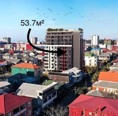 Квартира 53.7 м² в Батуми