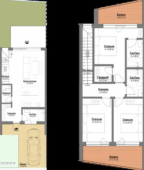 Дом 150.47 м², Район Airport (district) в Батуми
