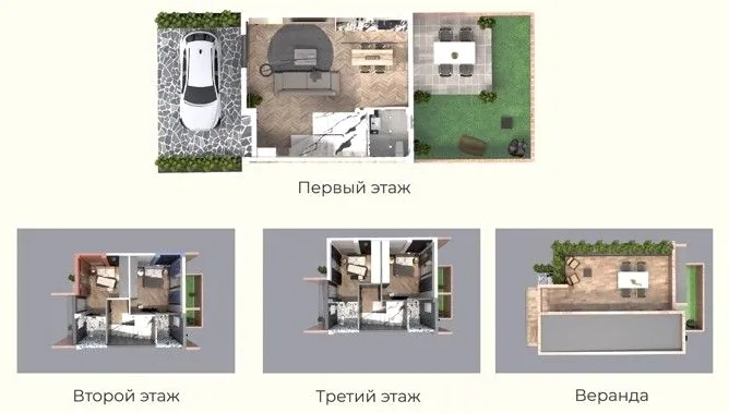 Дом 158.27 м² в Батуми