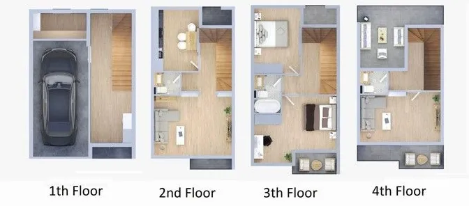 Дом 170 м², Район Кахабери в Батуми
