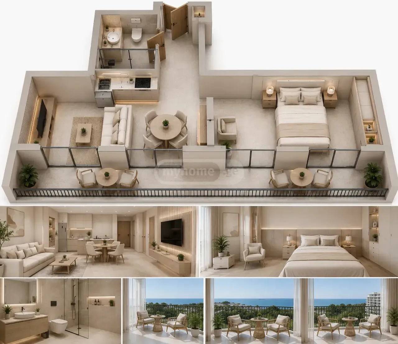 Квартира 63.03 м² в Батуми