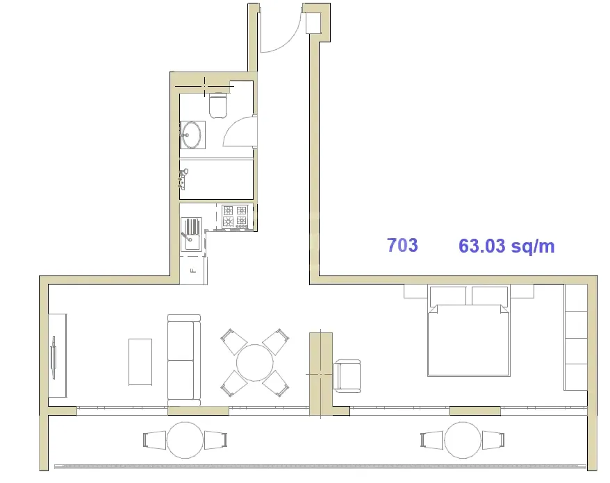 Квартира 63.03 м² в Батуми — фото 3