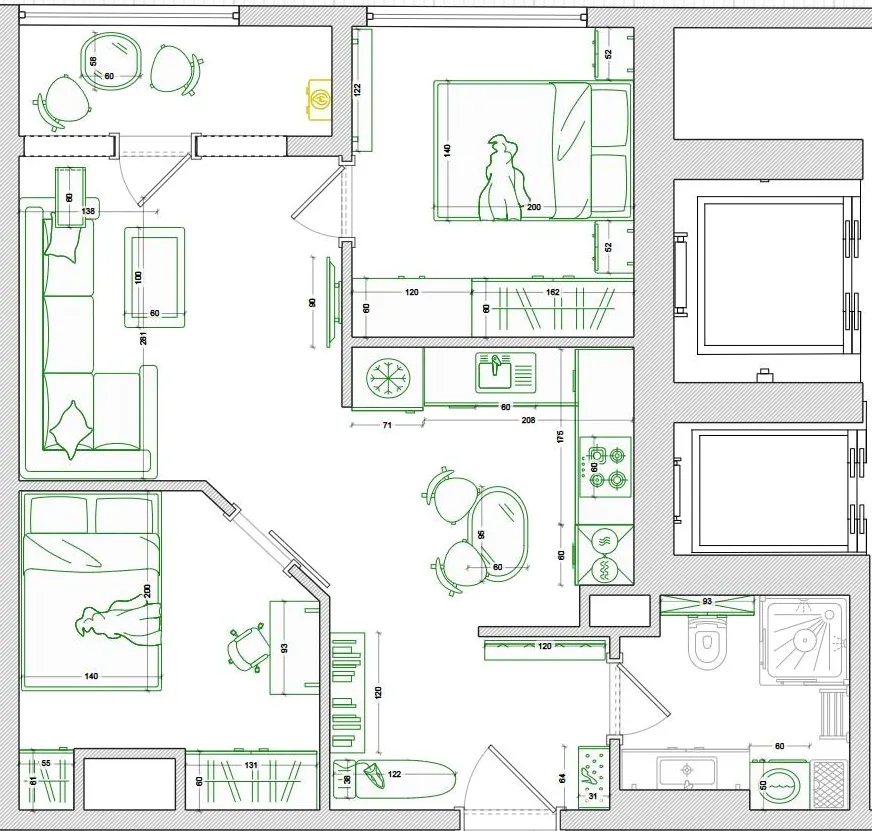 Квартира 50 м² в Батуми — фото 4